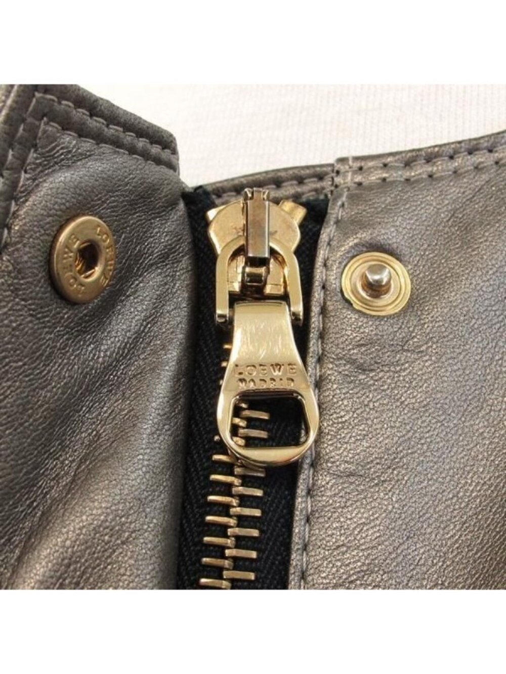 Loewe Leather Jacket Gray 38 - Picture 5 of 10